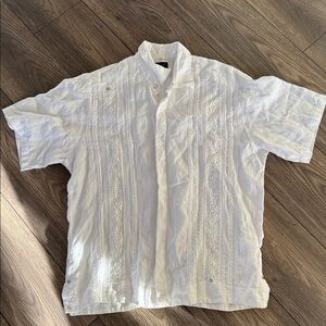 KOh Men's Casual White Button Down Shirt medical Spanish